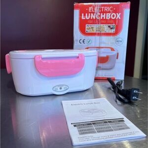 Electric Lunch Box - Pink Portable Food Warmer